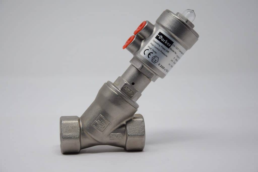 PA20C1G5R032S Valvola a Pistone per Vapore PARKER AISI 316 G.3/4" DN20 testa in inox 304 Ø 32