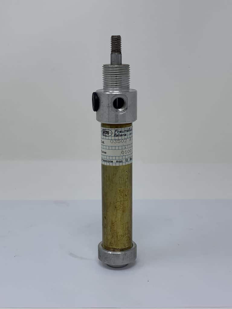 Cilindro pneumatico doppio effetto PNEUMATICA ITALIANA  DN.20 corsa 100mm tipo 03502A-100