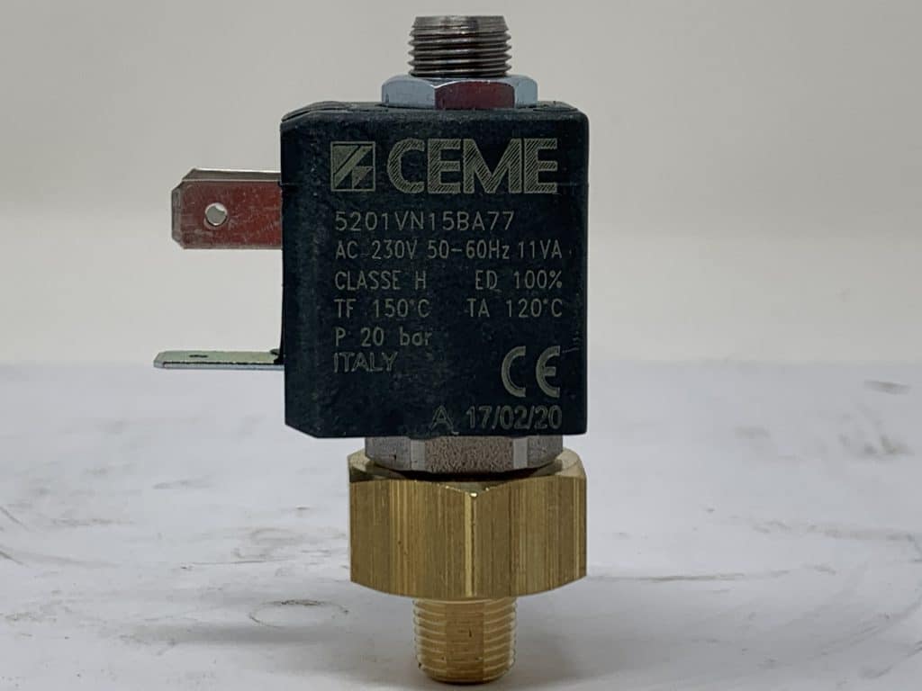 5201VN15BA77 Elettrovalvola CEME 2/2 NA DN.1,5 G.1/8" con bobina 230V AC
