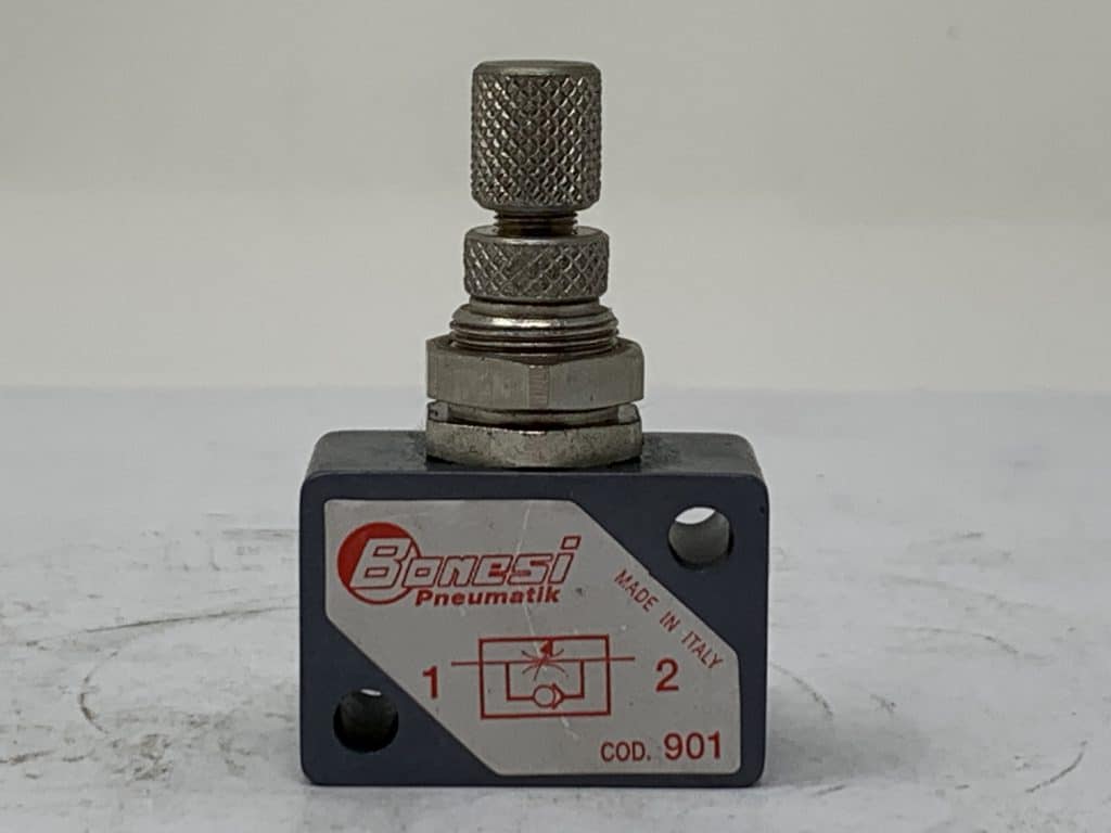 Regolatore di flusso unidirezionale BONESI tipo 901 con attacchi G.1/8”