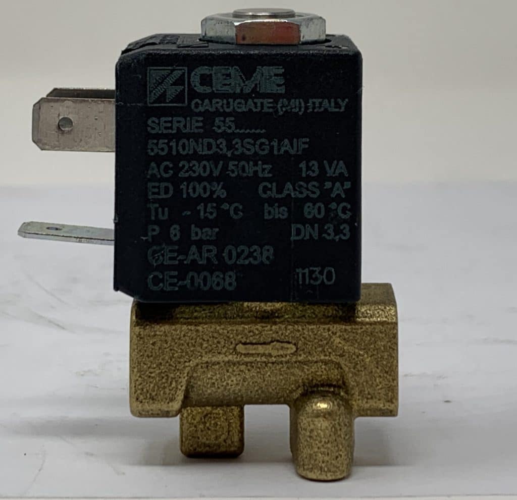 5510ND33SG1AIF Elettrovalvola CEME 2/2 NC DN.3,3 G 1/8"con bobina 220V AC