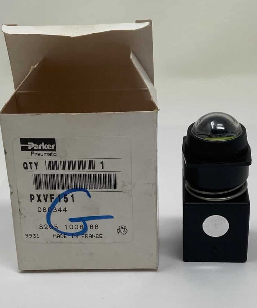 PARKER PXVF151 Indicatore pressione visivo GIALLO Pneumatico 8 Bar