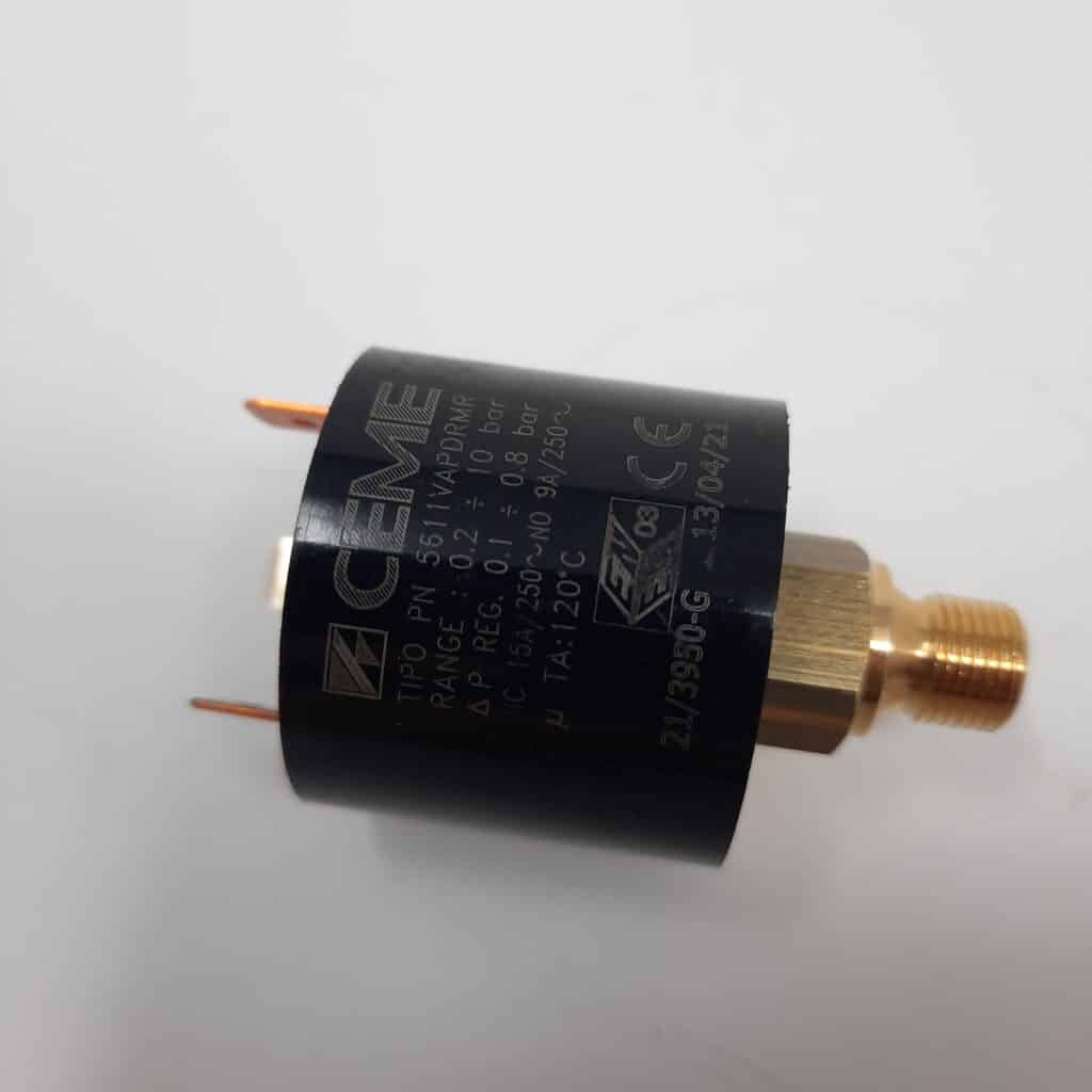 Pressostato CEME Serie PN tipo 5611 G.1/8" Contatti In Scambio T. max 155°C