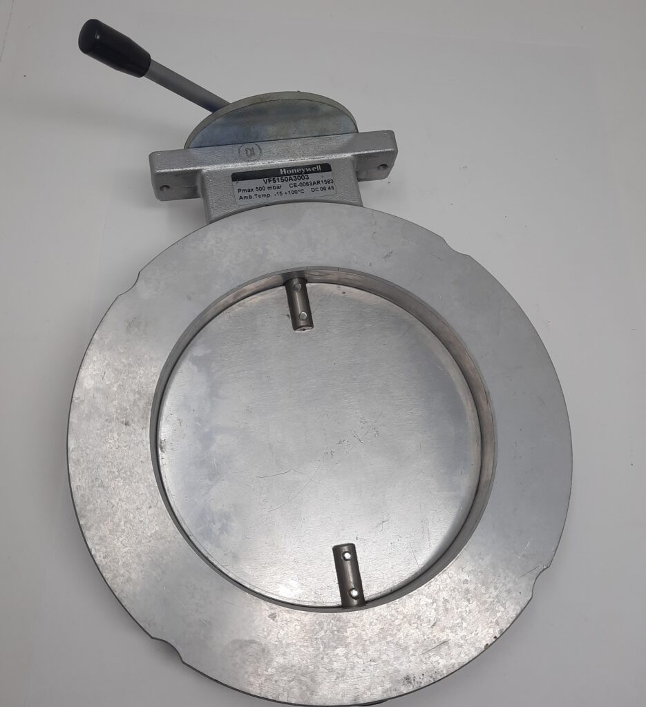 Valvola a farfalla Honeywell VF5150A3003, comando manuale a leva.